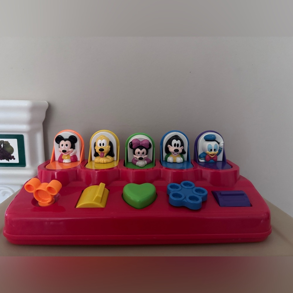 Colorful Disney Character Pop-Up Toy